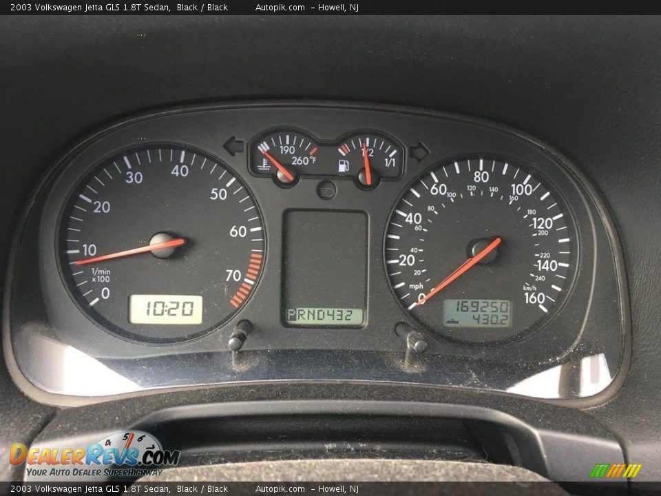 2003 Volkswagen Jetta GLS 1.8T Sedan Black / Black Photo #16