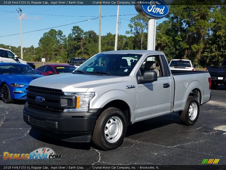 2018 Ford F150 XL Regular Cab Ingot Silver / Earth Gray Photo #1
