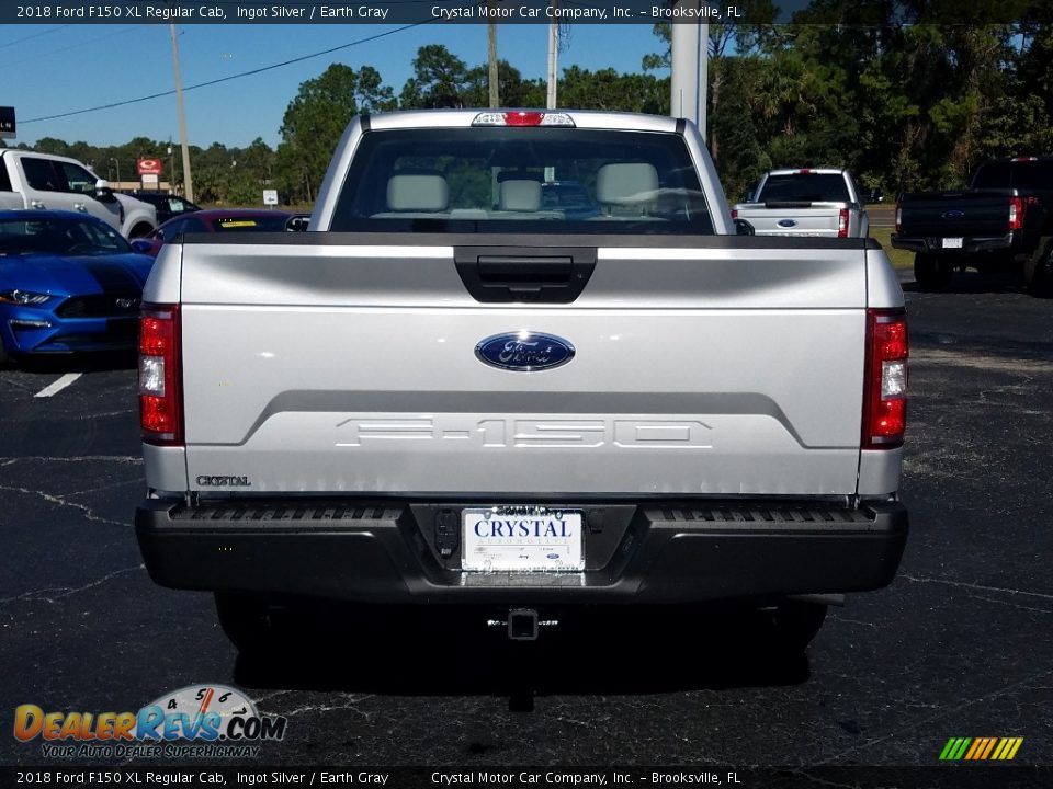 2018 Ford F150 XL Regular Cab Ingot Silver / Earth Gray Photo #4