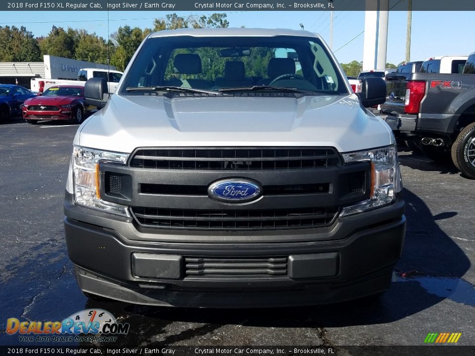 2018 Ford F150 XL Regular Cab Ingot Silver / Earth Gray Photo #8