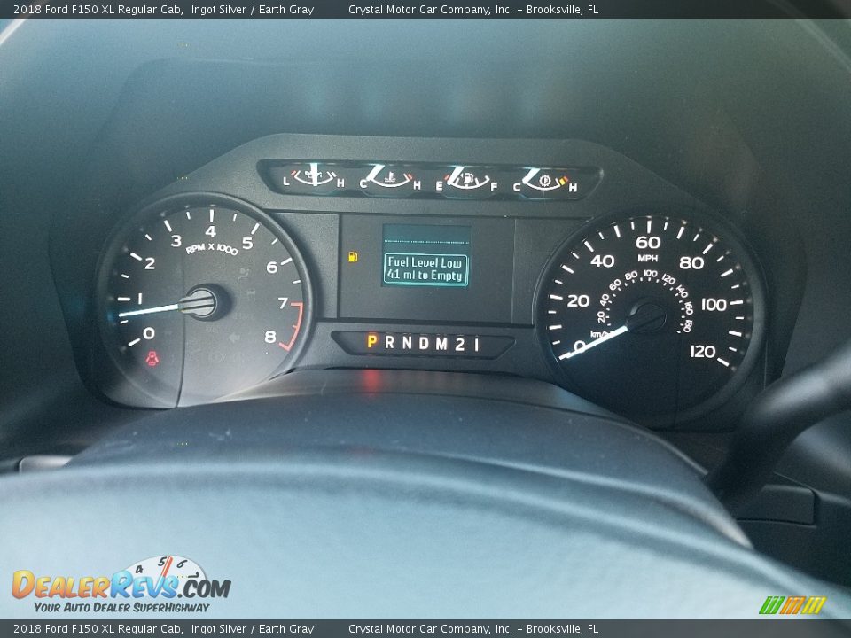 2018 Ford F150 XL Regular Cab Ingot Silver / Earth Gray Photo #13