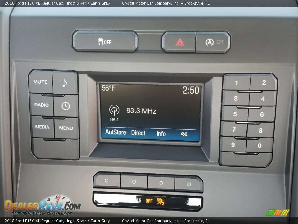 2018 Ford F150 XL Regular Cab Ingot Silver / Earth Gray Photo #14