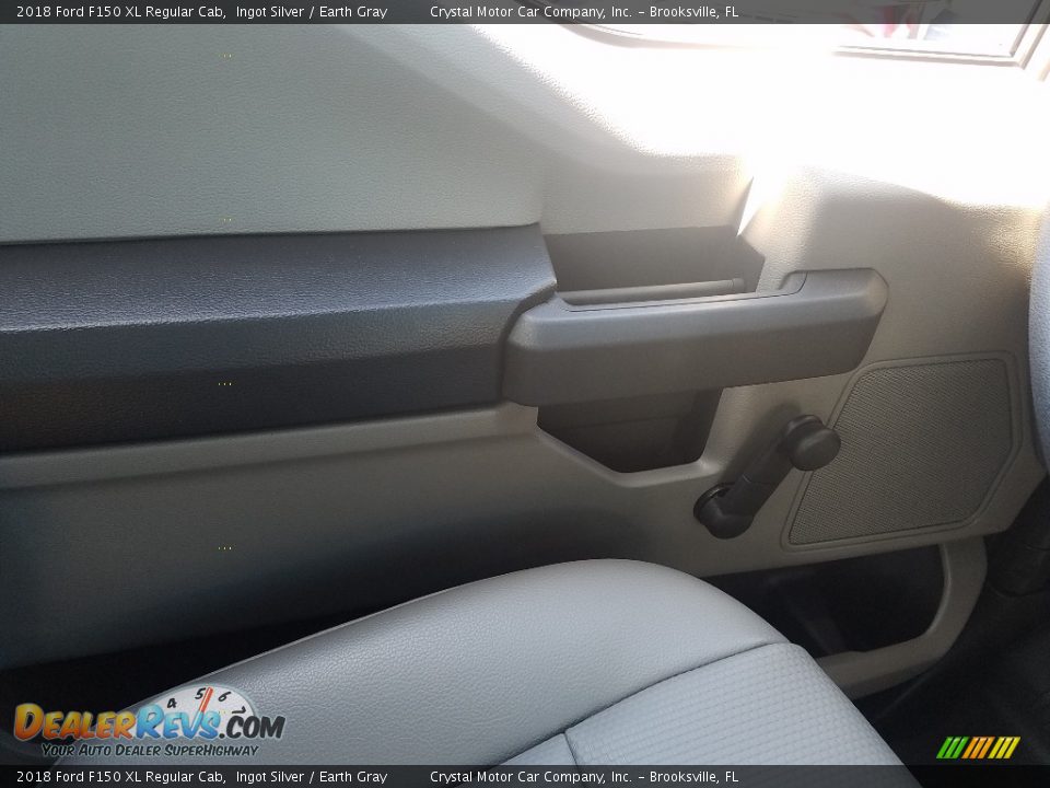 2018 Ford F150 XL Regular Cab Ingot Silver / Earth Gray Photo #16