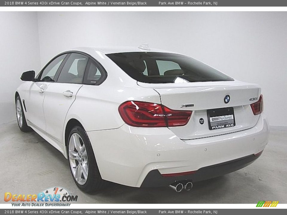 2018 BMW 4 Series 430i xDrive Gran Coupe Alpine White / Venetian Beige/Black Photo #2