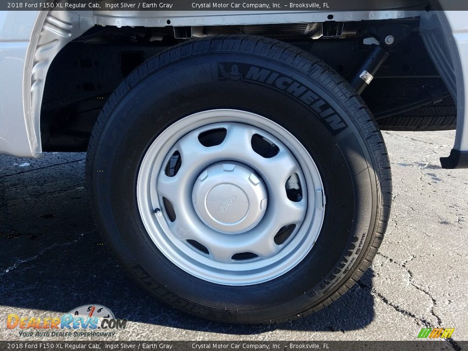 2018 Ford F150 XL Regular Cab Ingot Silver / Earth Gray Photo #20