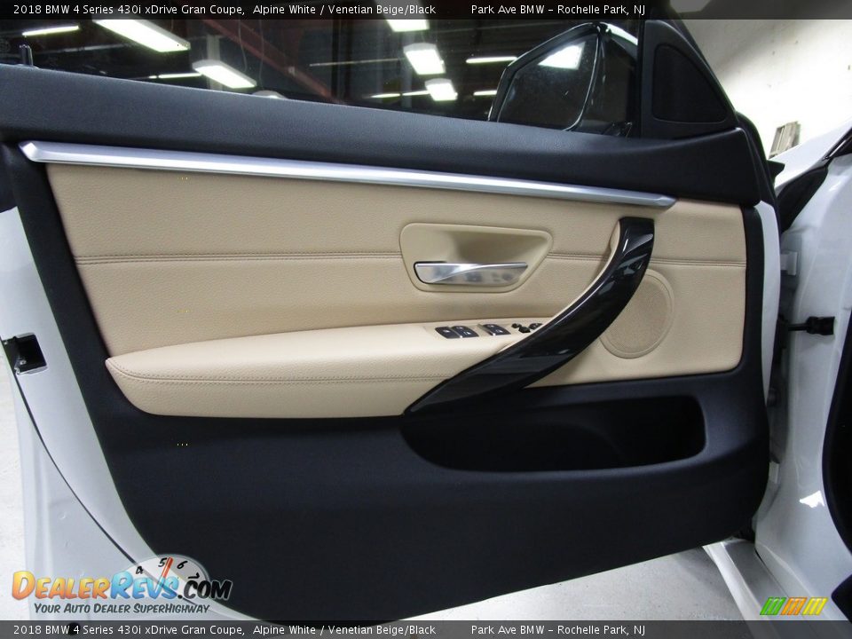 2018 BMW 4 Series 430i xDrive Gran Coupe Alpine White / Venetian Beige/Black Photo #7