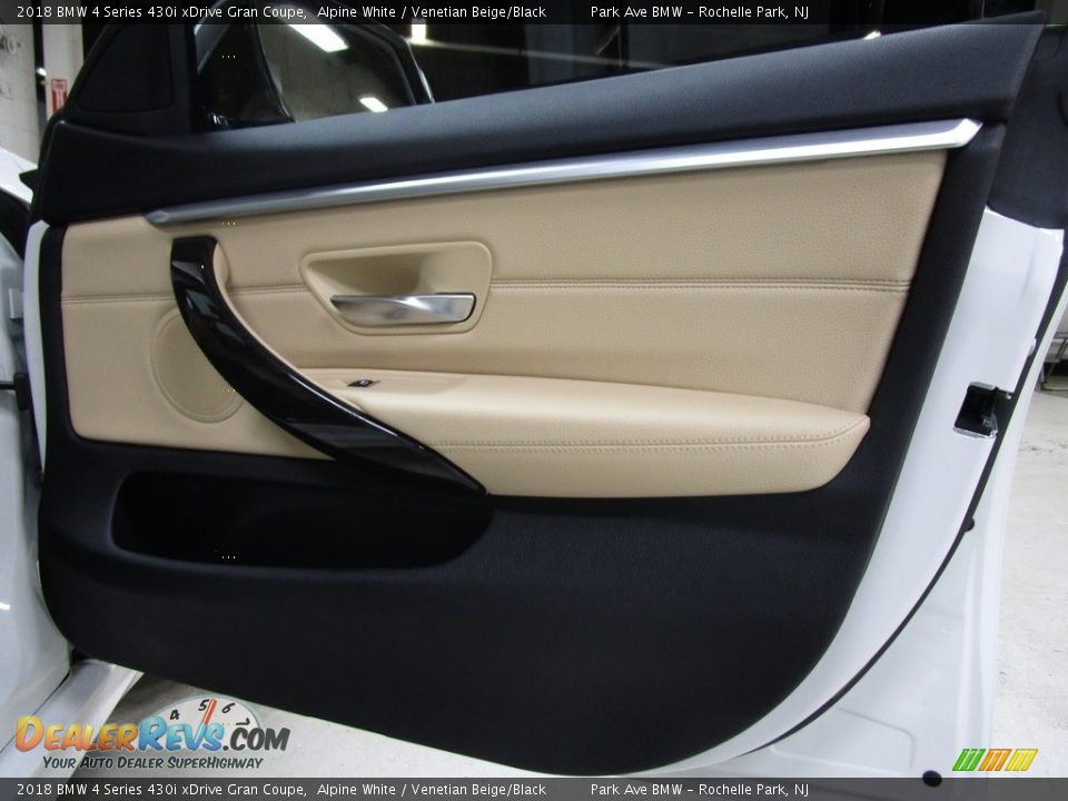 2018 BMW 4 Series 430i xDrive Gran Coupe Alpine White / Venetian Beige/Black Photo #13