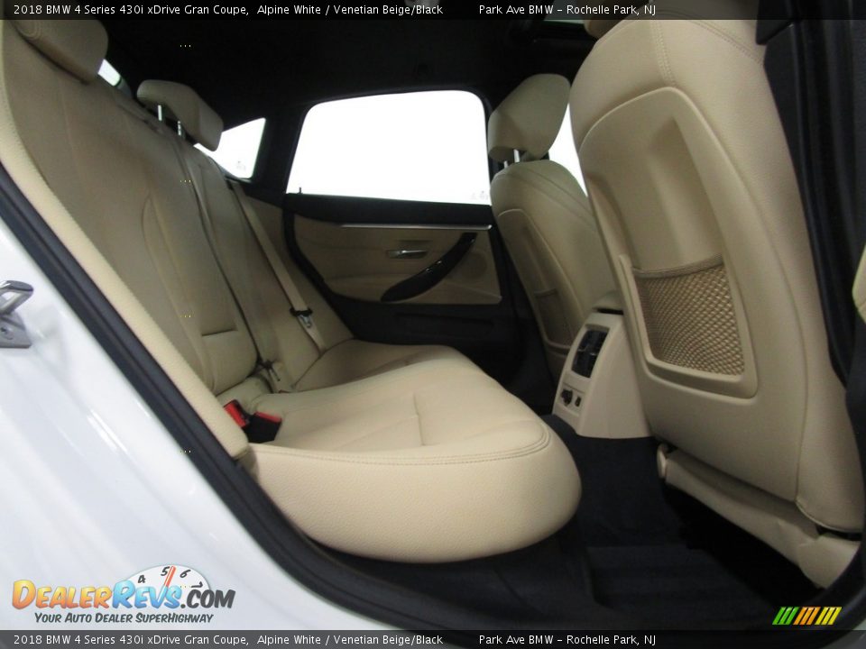 2018 BMW 4 Series 430i xDrive Gran Coupe Alpine White / Venetian Beige/Black Photo #18