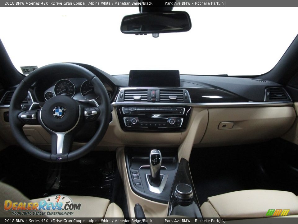2018 BMW 4 Series 430i xDrive Gran Coupe Alpine White / Venetian Beige/Black Photo #22