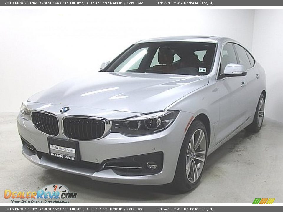 2018 BMW 3 Series 330i xDrive Gran Turismo Glacier Silver Metallic / Coral Red Photo #1