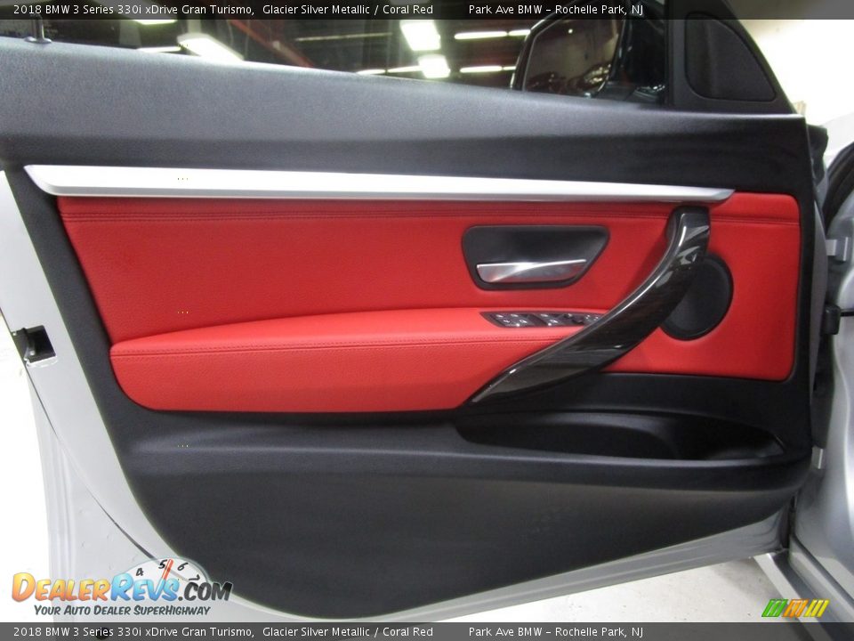 2018 BMW 3 Series 330i xDrive Gran Turismo Glacier Silver Metallic / Coral Red Photo #8