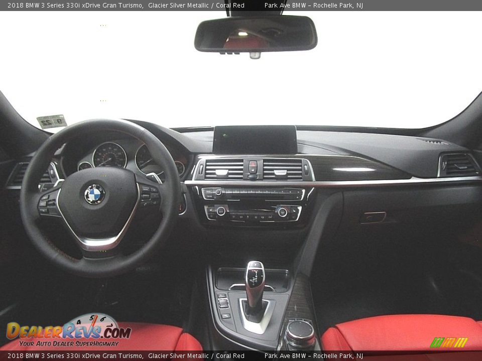 2018 BMW 3 Series 330i xDrive Gran Turismo Glacier Silver Metallic / Coral Red Photo #23