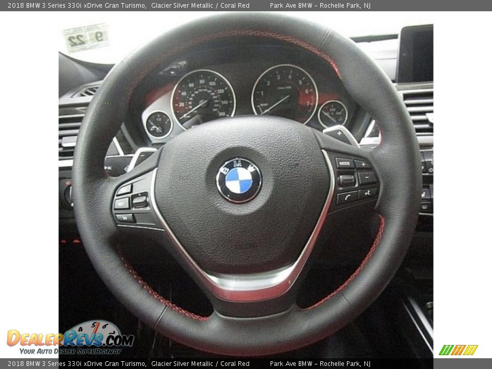 2018 BMW 3 Series 330i xDrive Gran Turismo Steering Wheel Photo #24
