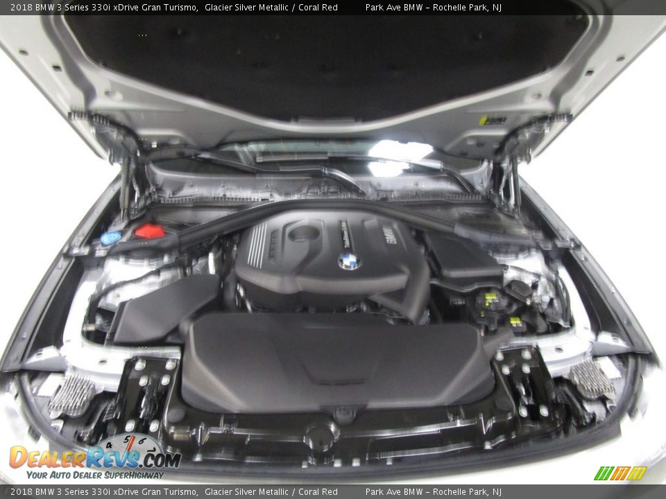 2018 BMW 3 Series 330i xDrive Gran Turismo Glacier Silver Metallic / Coral Red Photo #30