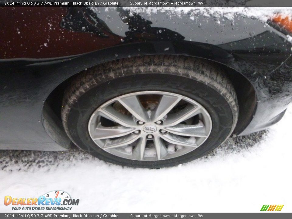 2014 Infiniti Q 50 3.7 AWD Premium Black Obsidian / Graphite Photo #2