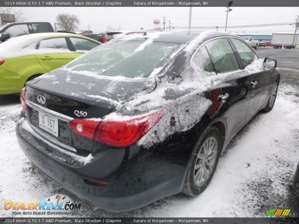 2014 Infiniti Q 50 3.7 AWD Premium Black Obsidian / Graphite Photo #3
