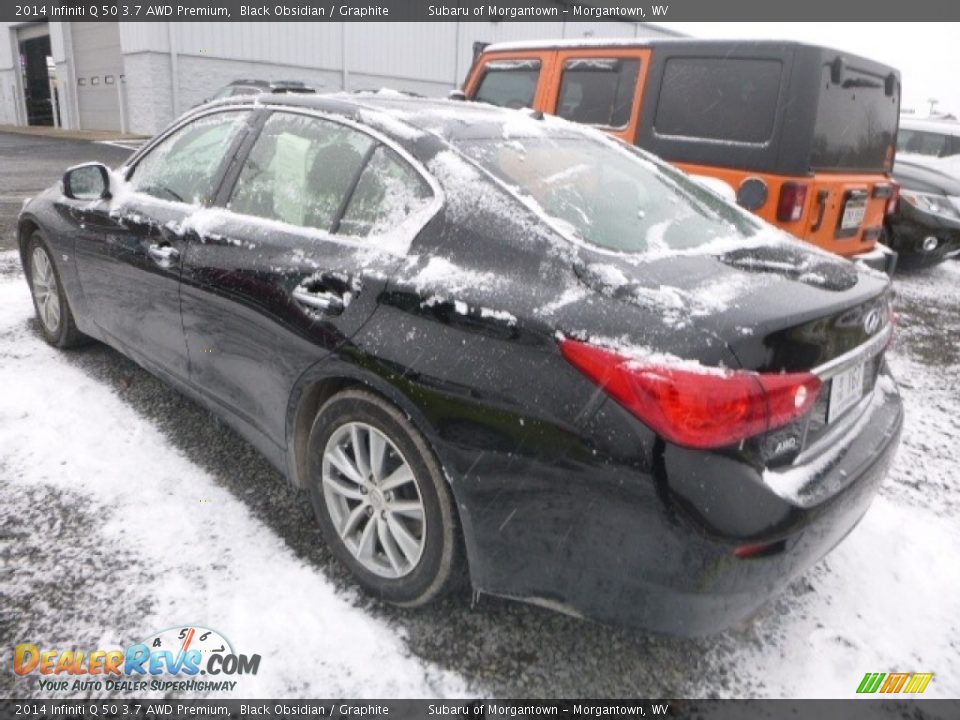 2014 Infiniti Q 50 3.7 AWD Premium Black Obsidian / Graphite Photo #4