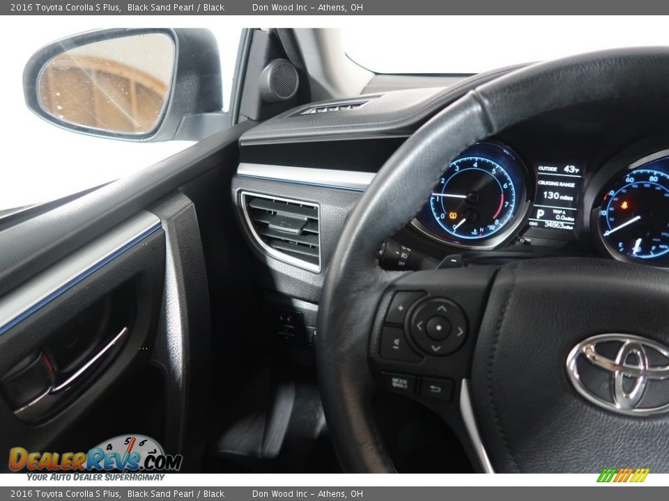 2016 Toyota Corolla S Plus Black Sand Pearl / Black Photo #19