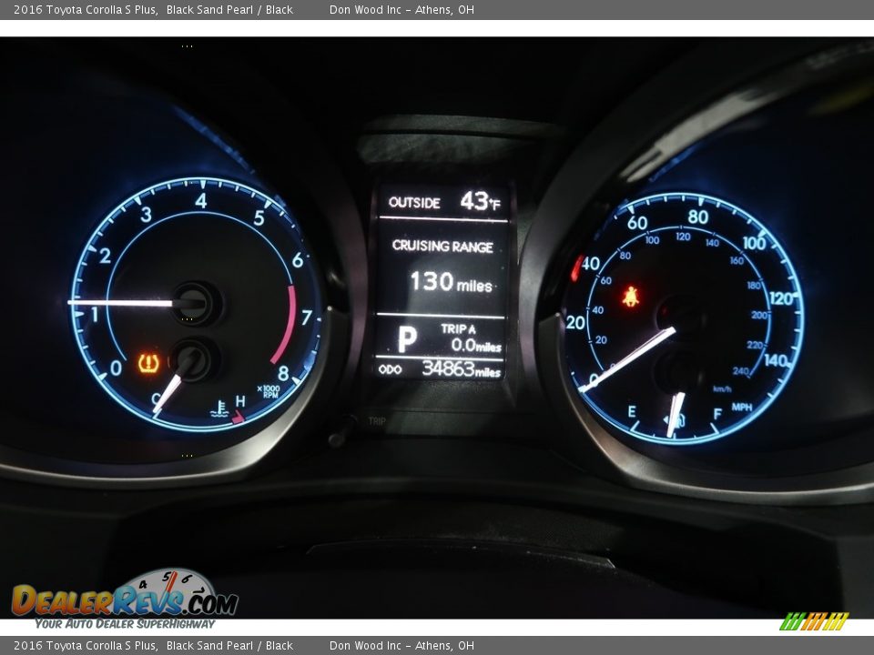 2016 Toyota Corolla S Plus Black Sand Pearl / Black Photo #22