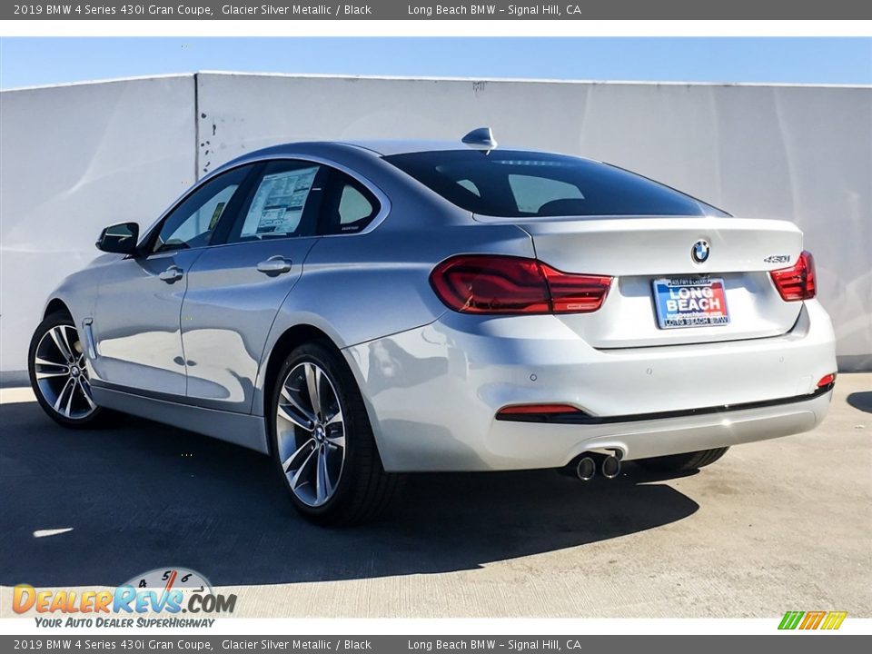 2019 BMW 4 Series 430i Gran Coupe Glacier Silver Metallic / Black Photo #2