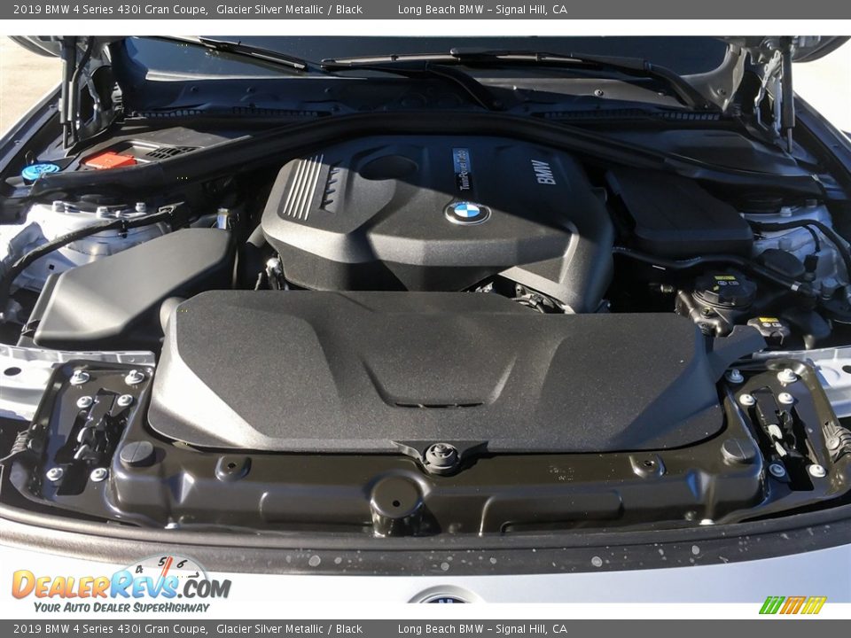 2019 BMW 4 Series 430i Gran Coupe Glacier Silver Metallic / Black Photo #8