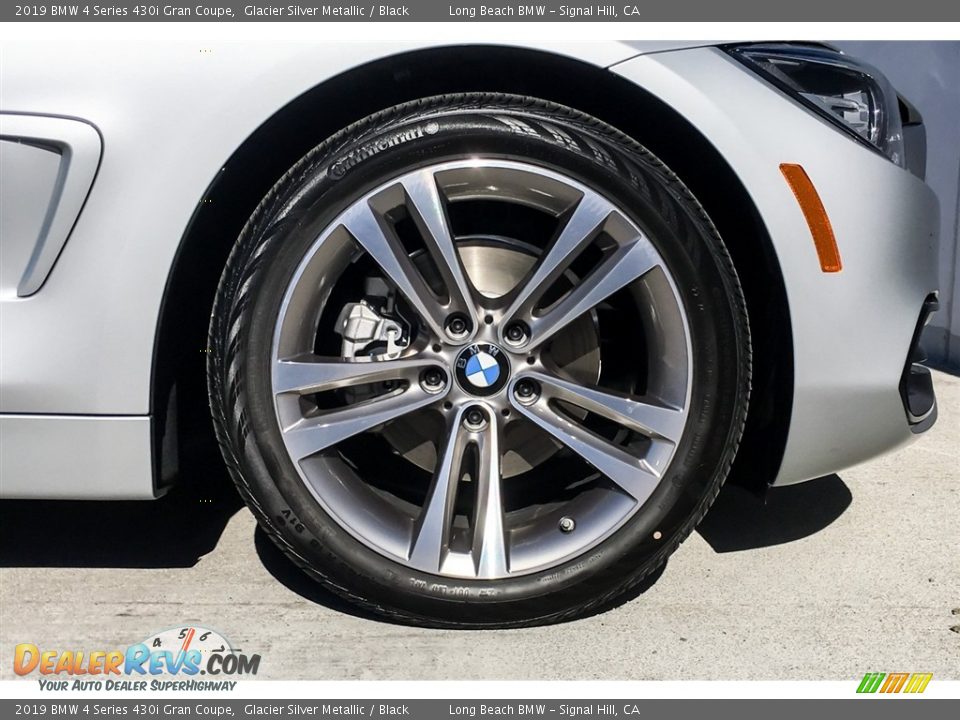 2019 BMW 4 Series 430i Gran Coupe Glacier Silver Metallic / Black Photo #9