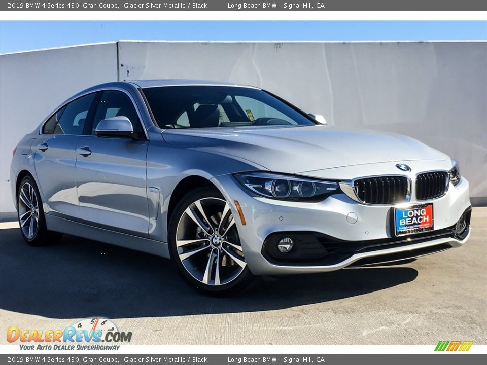2019 BMW 4 Series 430i Gran Coupe Glacier Silver Metallic / Black Photo #12