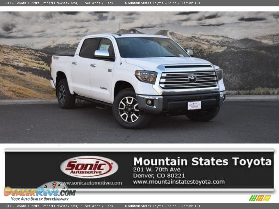 2019 Toyota Tundra Limited CrewMax 4x4 Super White / Black Photo #1