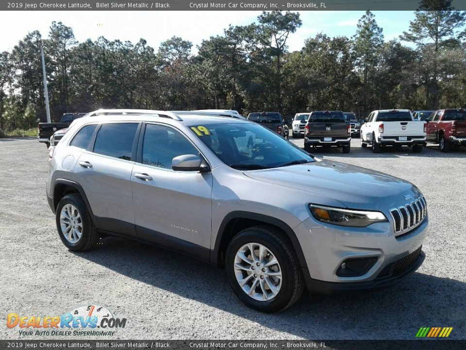 2019 Jeep Cherokee Latitude Billet Silver Metallic / Black Photo #7