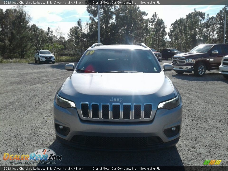 2019 Jeep Cherokee Latitude Billet Silver Metallic / Black Photo #8