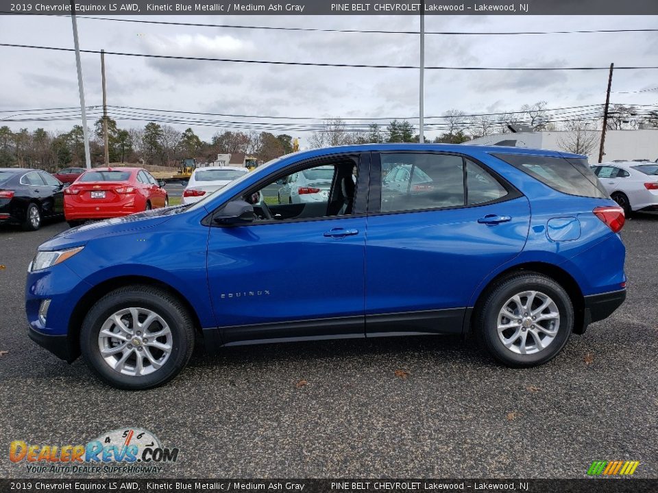 2019 Chevrolet Equinox LS AWD Kinetic Blue Metallic / Medium Ash Gray Photo #3
