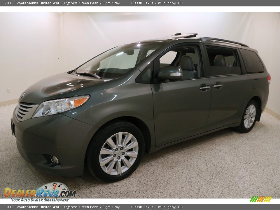 2013 Toyota Sienna Limited AWD Cypress Green Pearl / Light Gray Photo #3