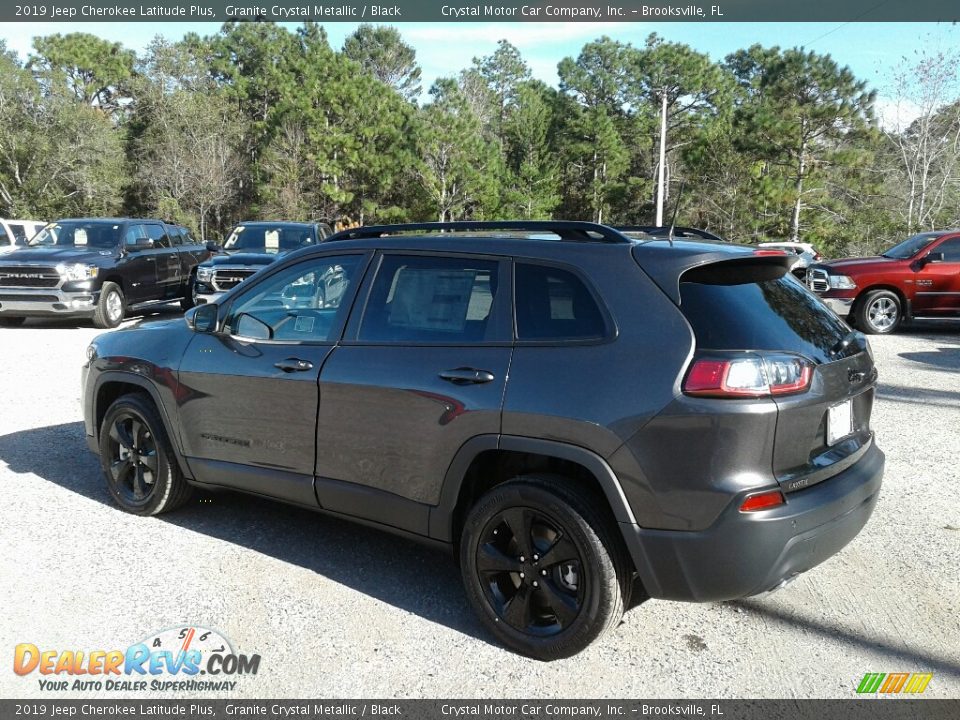 2019 Jeep Cherokee Latitude Plus Granite Crystal Metallic / Black Photo #3