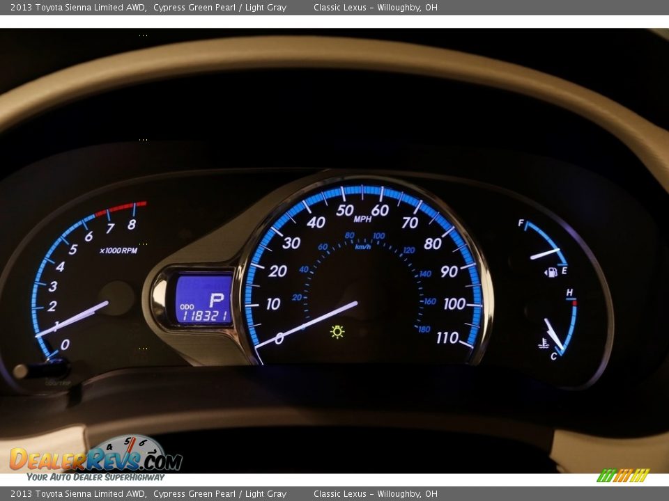 2013 Toyota Sienna Limited AWD Cypress Green Pearl / Light Gray Photo #8