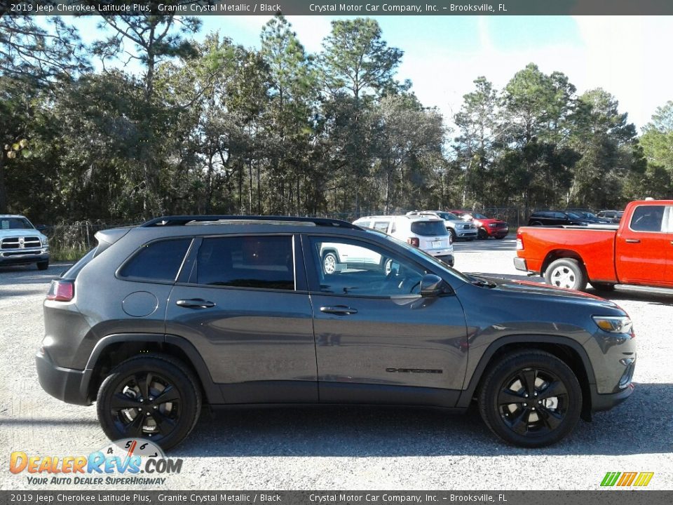2019 Jeep Cherokee Latitude Plus Granite Crystal Metallic / Black Photo #6
