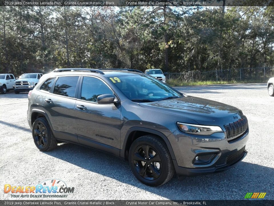 2019 Jeep Cherokee Latitude Plus Granite Crystal Metallic / Black Photo #7