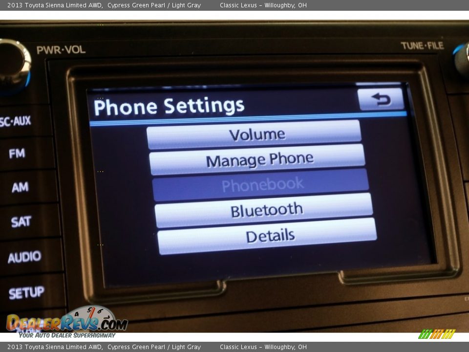 2013 Toyota Sienna Limited AWD Cypress Green Pearl / Light Gray Photo #14