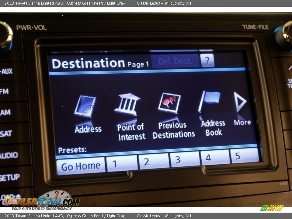 2013 Toyota Sienna Limited AWD Cypress Green Pearl / Light Gray Photo #15