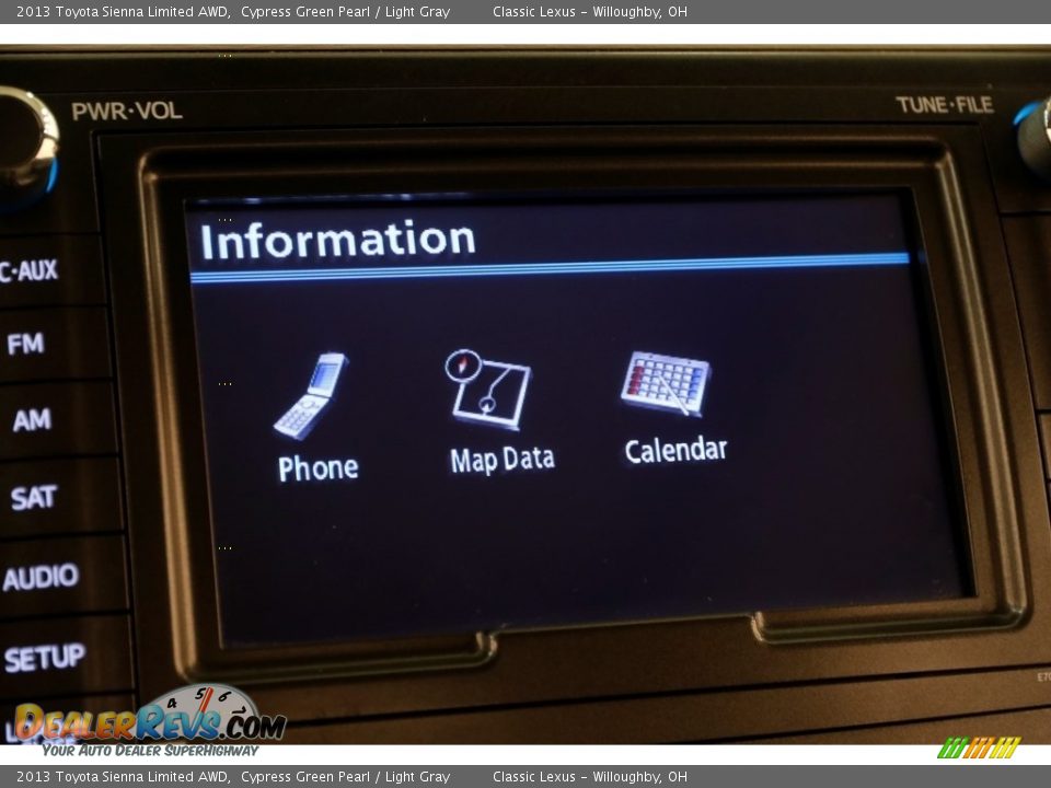2013 Toyota Sienna Limited AWD Cypress Green Pearl / Light Gray Photo #17