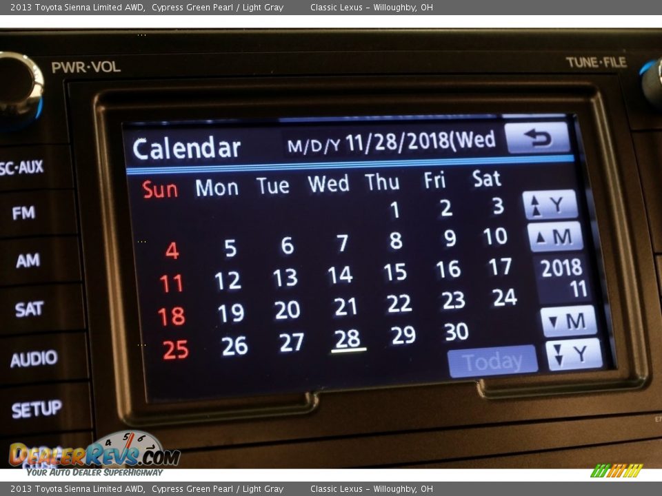 2013 Toyota Sienna Limited AWD Cypress Green Pearl / Light Gray Photo #18