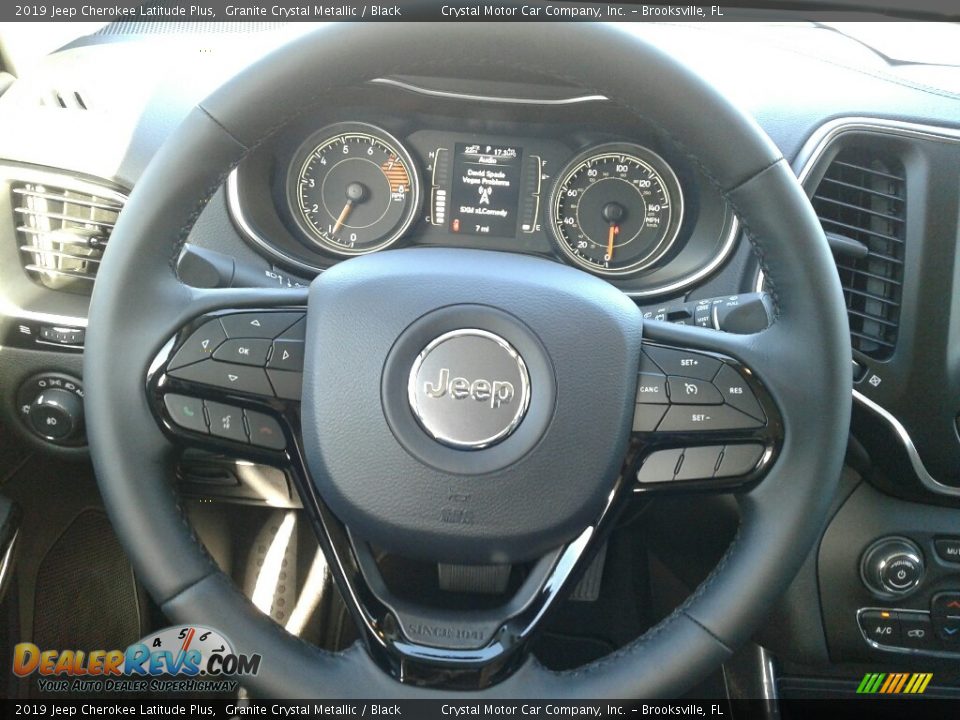 2019 Jeep Cherokee Latitude Plus Granite Crystal Metallic / Black Photo #14