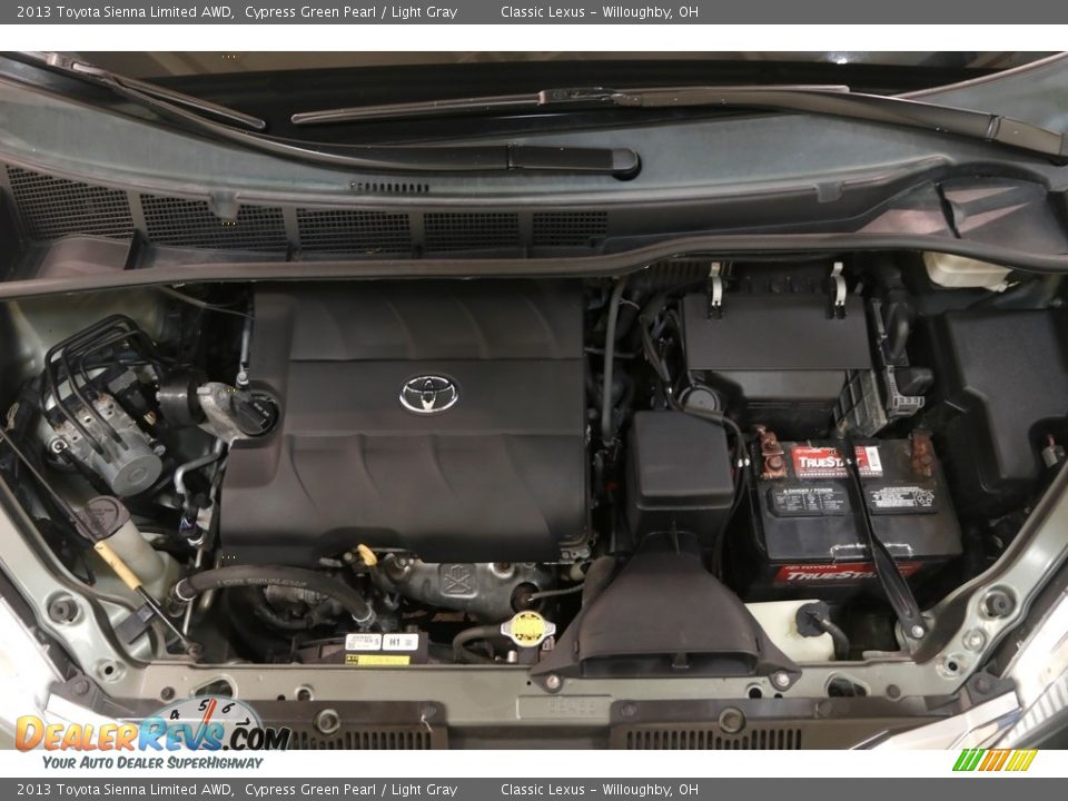 2013 Toyota Sienna Limited AWD Cypress Green Pearl / Light Gray Photo #30