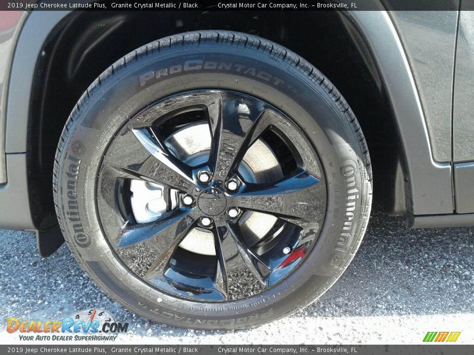 2019 Jeep Cherokee Latitude Plus Granite Crystal Metallic / Black Photo #20