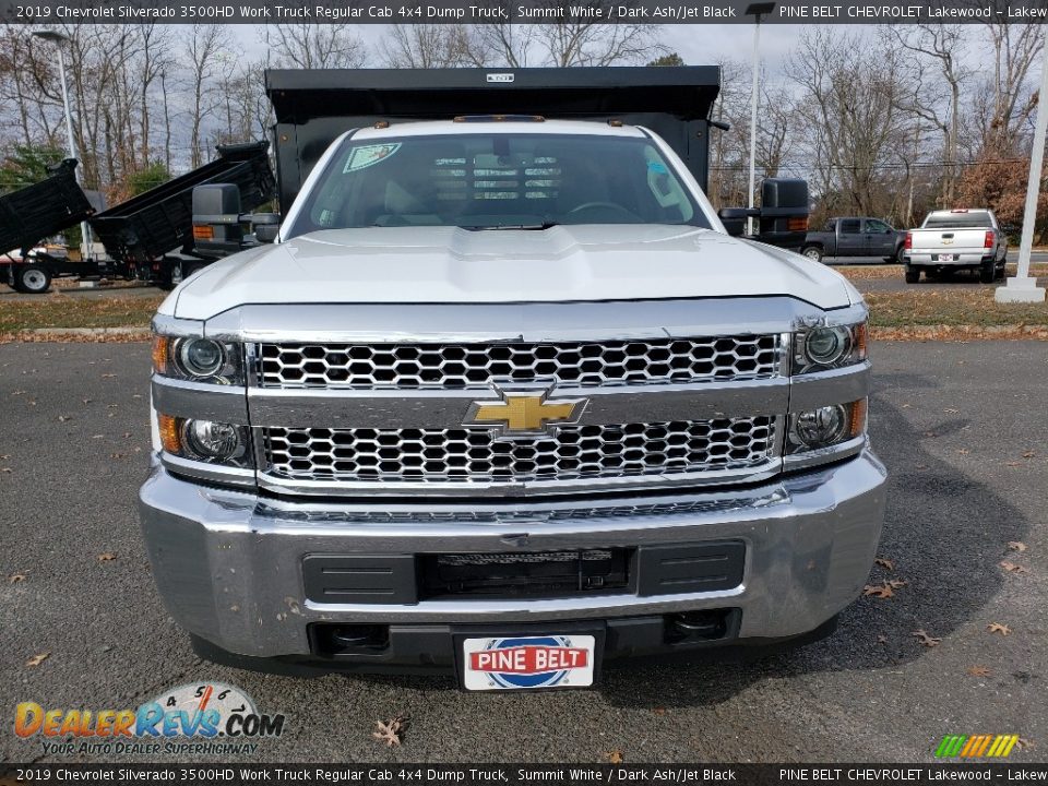 2019 Chevrolet Silverado 3500HD Work Truck Regular Cab 4x4 Dump Truck Summit White / Dark Ash/Jet Black Photo #2
