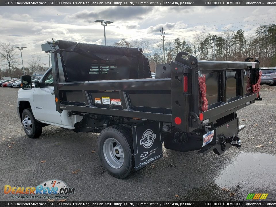 2019 Chevrolet Silverado 3500HD Work Truck Regular Cab 4x4 Dump Truck Summit White / Dark Ash/Jet Black Photo #4