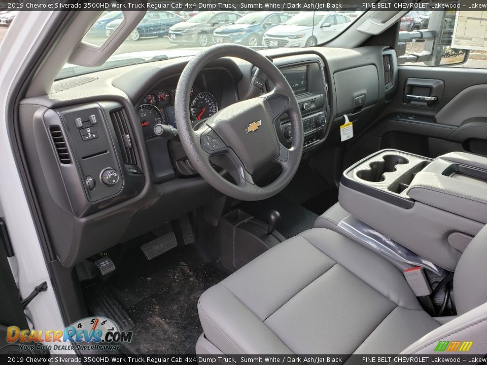 2019 Chevrolet Silverado 3500HD Work Truck Regular Cab 4x4 Dump Truck Summit White / Dark Ash/Jet Black Photo #6