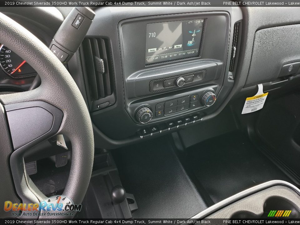2019 Chevrolet Silverado 3500HD Work Truck Regular Cab 4x4 Dump Truck Summit White / Dark Ash/Jet Black Photo #10
