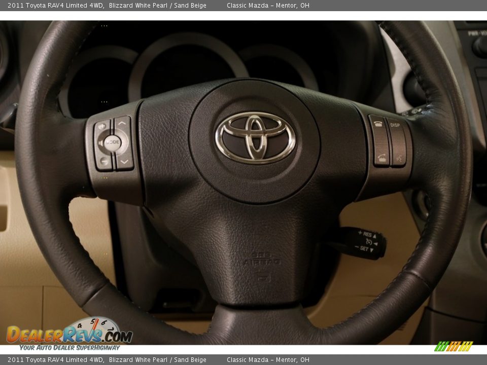 2011 Toyota RAV4 Limited 4WD Blizzard White Pearl / Sand Beige Photo #6