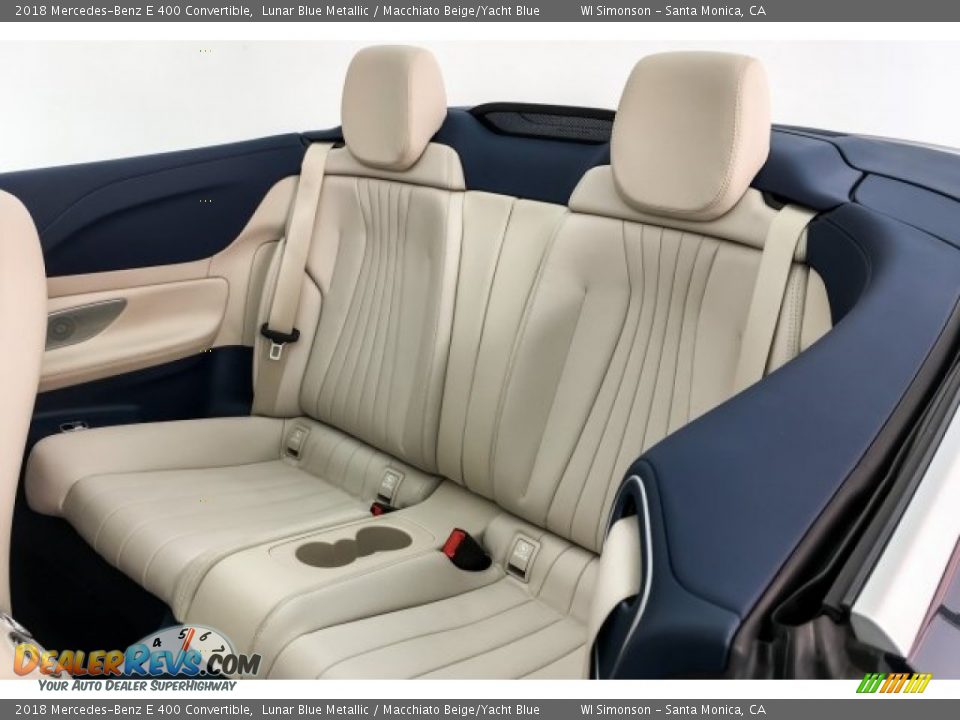 2018 Mercedes-Benz E 400 Convertible Lunar Blue Metallic / Macchiato Beige/Yacht Blue Photo #17
