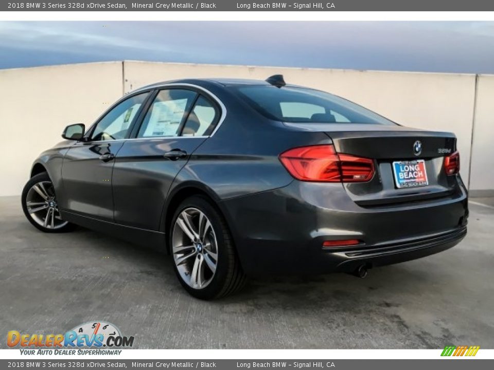 2018 BMW 3 Series 328d xDrive Sedan Mineral Grey Metallic / Black Photo #2